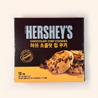 도매_허쉬 초콜릿칩 쿠키 144gX12개(1박스)